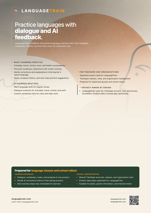 LanguageTrain Flyer